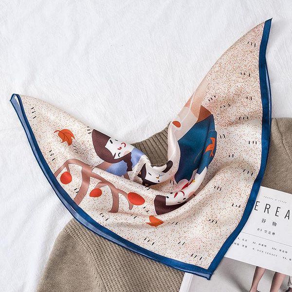 scarves 2021 fashion 100% silk square scarf for women cartoon print neck office lady foulard hand kerchief female bandana, Blue;gray
scarves 2021 fashion 100% silk square scarf for women cartoon print neck office lady foulard hand kerchief female bandana, Blue;gray