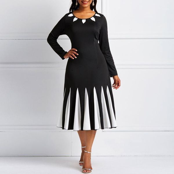 kinikiss black spring vintage dress color block winter party patckwork1, Black;gray
kinikiss black spring vintage dress color block winter party patckwork1, Black;gray