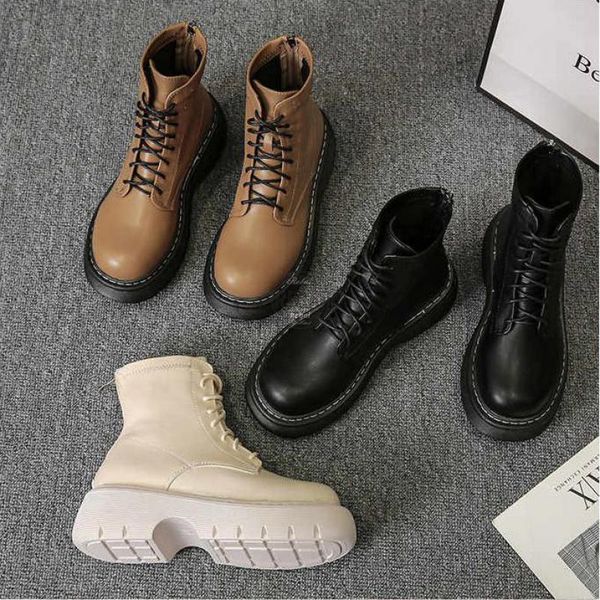 boots autumn women's round toe soft bottom botas de mujer thick lace gothic women zapatos ankle for, Black
boots autumn women's round toe soft bottom botas de mujer thick lace gothic women zapatos ankle for, Black