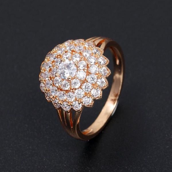 rose gold color ring for women lady flower shape cubic zirconia finger fashion jewelry no fade cluster rings, Golden;silver
rose gold color ring for women lady flower shape cubic zirconia finger fashion jewelry no fade cluster rings, Golden;silver