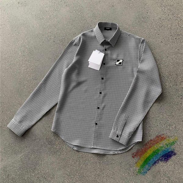 men's casual shirts vintage plaid we11done shirt men women 1:1 fashion tees welldone, White;black
men's casual shirts vintage plaid we11done shirt men women 1:1 fashion tees welldone, White;black