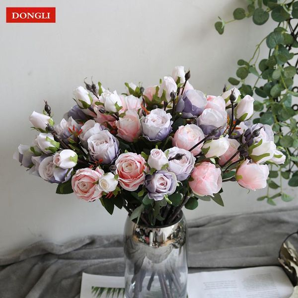 decorative flowers & wreaths simulation rose 3 european roses small garden fresh wedding decoration
decorative flowers & wreaths simulation rose 3 european roses small garden fresh wedding decoration