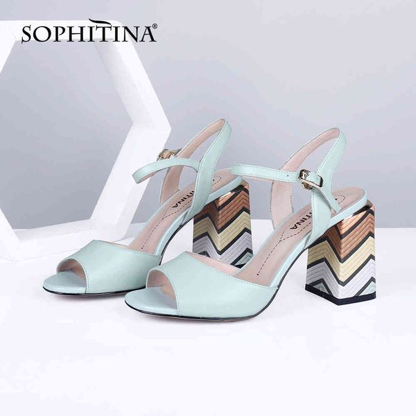 sophitina fashion women's sandals high-quality sheepskin colorful heels peep toe buckle shoes women comfortable sandals sc655 210513, Black
sophitina fashion women's sandals high-quality sheepskin colorful heels peep toe buckle shoes women comfortable sandals sc655 210513, Black