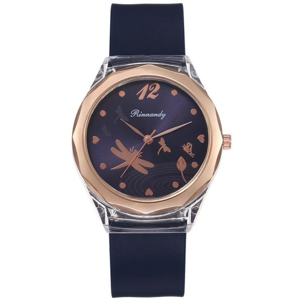 wristwatches women's silicone strap round dial watch dragonfly printed middle school student pointer quartz creative, Slivery;brown
wristwatches women's silicone strap round dial watch dragonfly printed middle school student pointer quartz creative, Slivery;brown