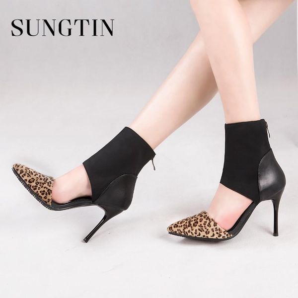 sungtin women fashion leopard pointed toe high heel sandals ladies summer casual black plus size super shoes
sungtin women fashion leopard pointed toe high heel sandals ladies summer casual black plus size super shoes
