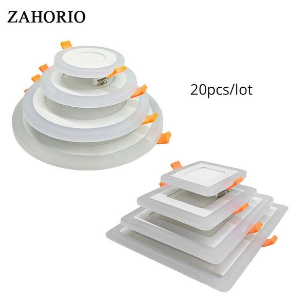 wholesale 20pcs/lot round/square led panel downlight 6w 9w 16w 24w double color three model ceiling recessed light lights
wholesale 20pcs/lot round/square led panel downlight 6w 9w 16w 24w double color three model ceiling recessed light lights