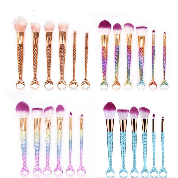 mermaid makeup brushes 6 pcs professional beauty cosmetics sets in stock makeup brush
mermaid makeup brushes 6 pcs professional beauty cosmetics sets in stock makeup brush