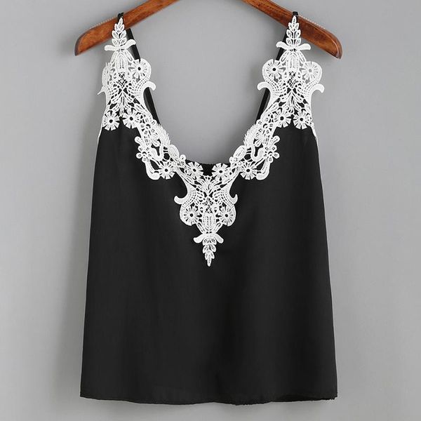 women's tanks & camis women lace vest sleeveless deep v-neck patchwork casual tees summer backless ladies, White
women's tanks & camis women lace vest sleeveless deep v-neck patchwork casual tees summer backless ladies, White