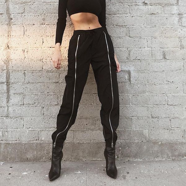 women's pants & capris xiari elastic waist black casual women baggy joggers cargo sweatpants mid harem zipper streetwear trousers, Black;white
women's pants & capris xiari elastic waist black casual women baggy joggers cargo sweatpants mid harem zipper streetwear trousers, Black;white