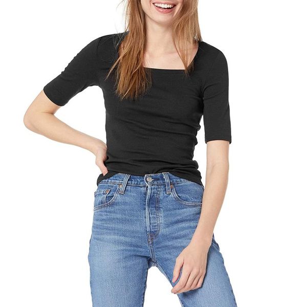 women's blouses & shirts women's half sleeve slim square neck knit tshirt fashion women shirt spring autumn elastic chic work out b, White
women's blouses & shirts women's half sleeve slim square neck knit tshirt fashion women shirt spring autumn elastic chic work out b, White