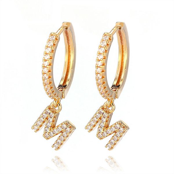 1 pair fashion cubic zircon initial a-z letter earrings diy alphabet drop small hoop earings for women alphabet jewelry 2020, Golden;silver
1 pair fashion cubic zircon initial a-z letter earrings diy alphabet drop small hoop earings for women alphabet jewelry 2020, Golden;silver