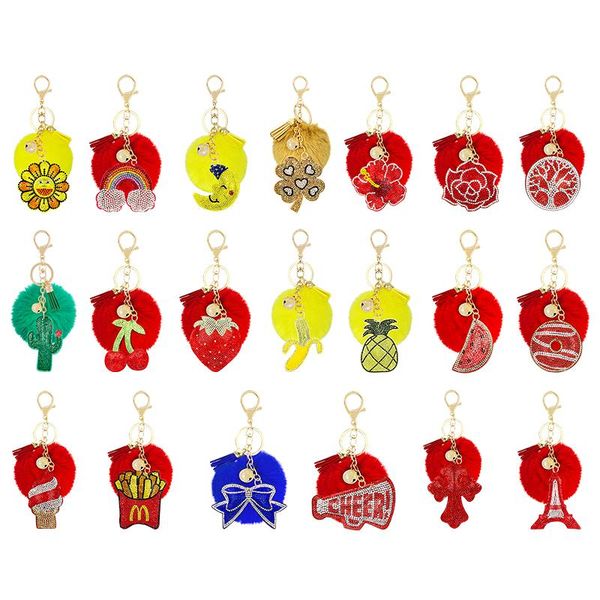 keychains rhinestone flannel fruit flower plant shape hair ball keychain pendant creative small gift bag accessories, Silver
keychains rhinestone flannel fruit flower plant shape hair ball keychain pendant creative small gift bag accessories, Silver