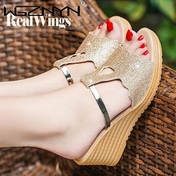 female shiny slippers summer fashion wear room with all-match muffin bottom slope thick soled sandals tide shoes woman, Black
female shiny slippers summer fashion wear room with all-match muffin bottom slope thick soled sandals tide shoes woman, Black