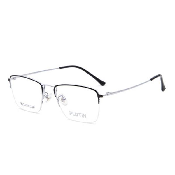 fashion sunglasses frames oeyeyeo titanium alloy glasses men's business leisure myopia spectacle frame women's retro eyebrow half, Black
fashion sunglasses frames oeyeyeo titanium alloy glasses men's business leisure myopia spectacle frame women's retro eyebrow half, Black