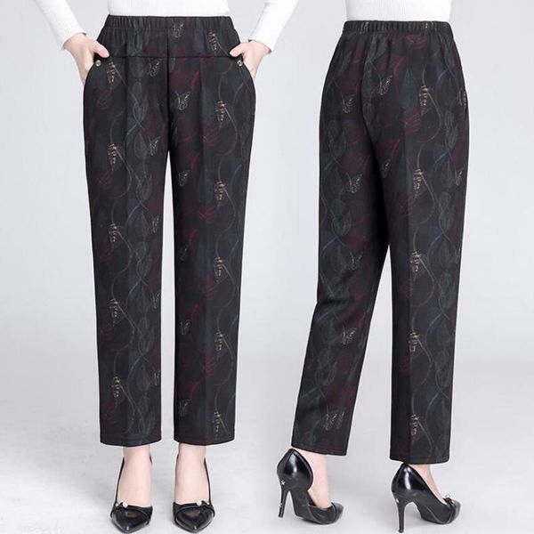 women's pants & capris middle age elastic waist straight spring autumn pockets casual loose mother trousers plus size 4xl s1736, Black;white
women's pants & capris middle age elastic waist straight spring autumn pockets casual loose mother trousers plus size 4xl s1736, Black;white