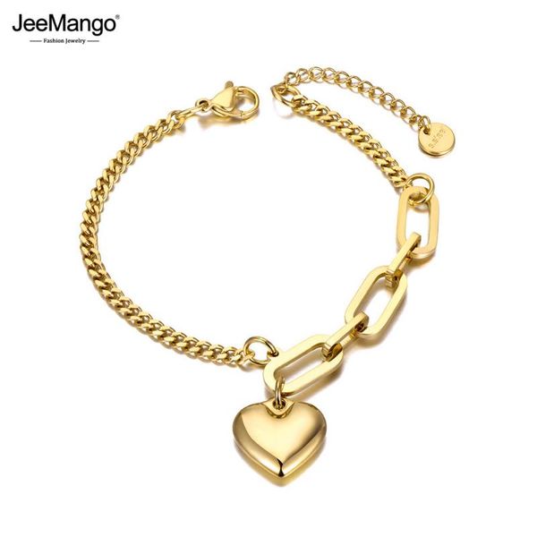 charm bracelets jeemango titanium stainless steel bohemia beach chain bracelet for women girl fashion love heart pulseras jb20149, Golden;silver
charm bracelets jeemango titanium stainless steel bohemia beach chain bracelet for women girl fashion love heart pulseras jb20149, Golden;silver