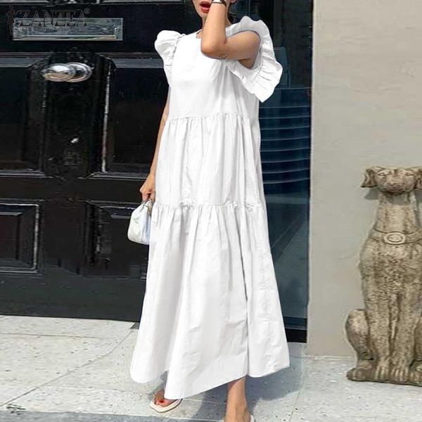 casual dresses zanzea summer short sleeve party sundress fashion women flounce long dress elegant solid loose maxi vestidos robe femme, Black;gray
casual dresses zanzea summer short sleeve party sundress fashion women flounce long dress elegant solid loose maxi vestidos robe femme, Black;gray
