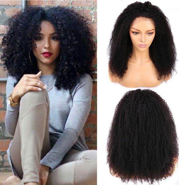 curly human hair wig afro kinky wigs for black women maxine transparent lace front hd frontal wig1, Black;brown
curly human hair wig afro kinky wigs for black women maxine transparent lace front hd frontal wig1, Black;brown