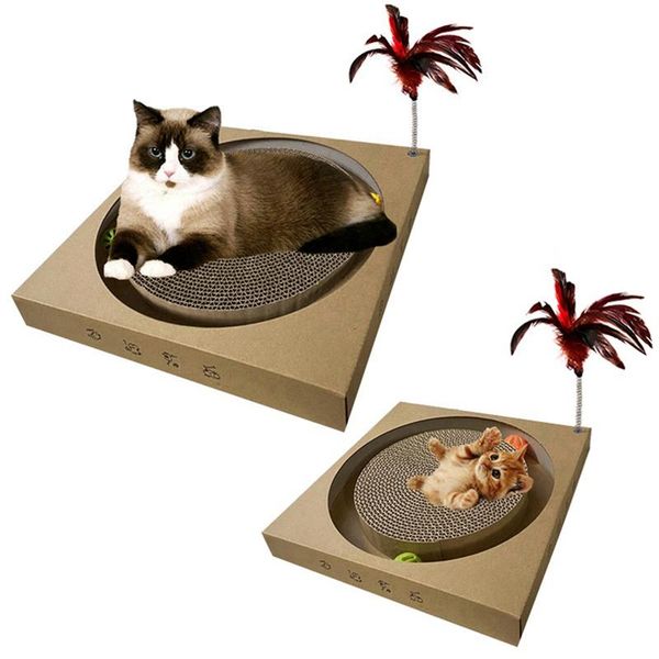 cat toys corrugated paper cats scratch board grinding nails interactive bell ball funny stick scratcher toy protecting furniture
cat toys corrugated paper cats scratch board grinding nails interactive bell ball funny stick scratcher toy protecting furniture