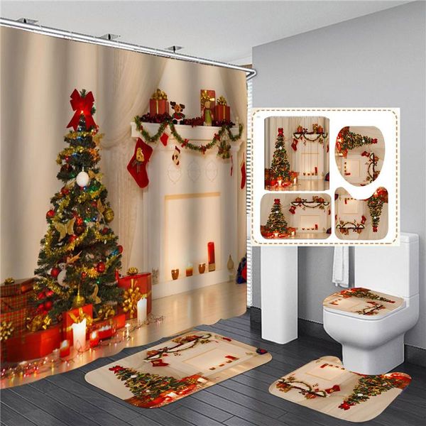 shower curtains christmas trees printed for bathroom bathing screen with anti-slip mat carpet toilet partition home decor
shower curtains christmas trees printed for bathroom bathing screen with anti-slip mat carpet toilet partition home decor
