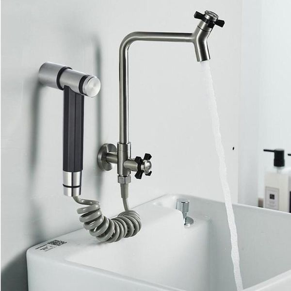 bathroom shower sets stainless steel single cold and heightened faucet with spray gun sink swivel basin laundry kitchen
bathroom shower sets stainless steel single cold and heightened faucet with spray gun sink swivel basin laundry kitchen