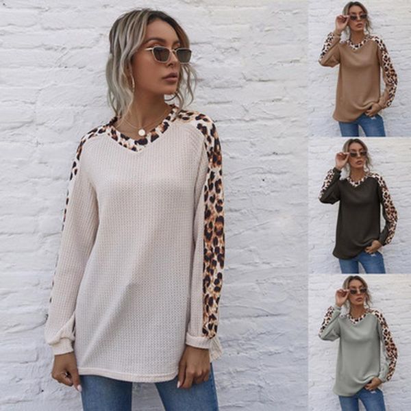 women's t-shirt zaraing fall/winter 2022 leopard print stitching waffle material v-neck long sleeve sheine y2k clothes, White
women's t-shirt zaraing fall/winter 2022 leopard print stitching waffle material v-neck long sleeve sheine y2k clothes, White