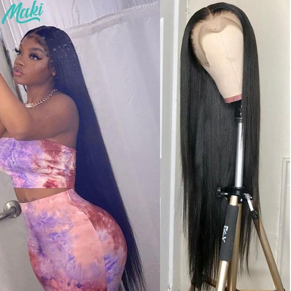 lace wigs maki pre plucked hair wig long brazilian straight human for black women 13x4 front, Black;brown
lace wigs maki pre plucked hair wig long brazilian straight human for black women 13x4 front, Black;brown