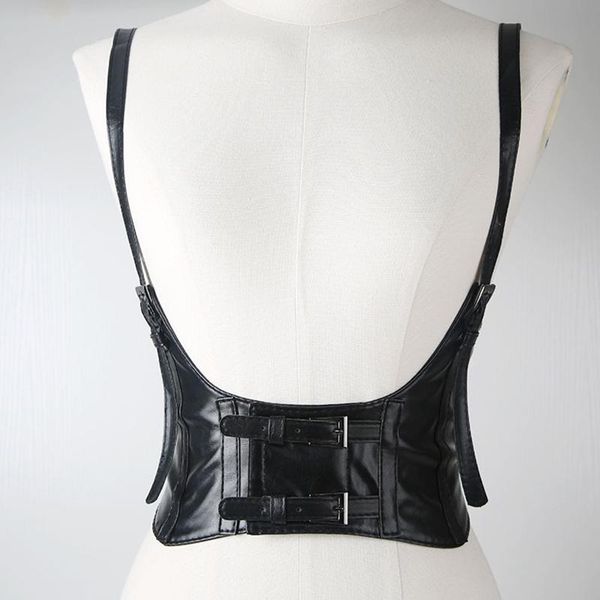 belts vintage women corset vest pu lether steampunk harness strechy waistcoat wide cincher with metal buckle femal wasitband belt, Black;brown
belts vintage women corset vest pu lether steampunk harness strechy waistcoat wide cincher with metal buckle femal wasitband belt, Black;brown