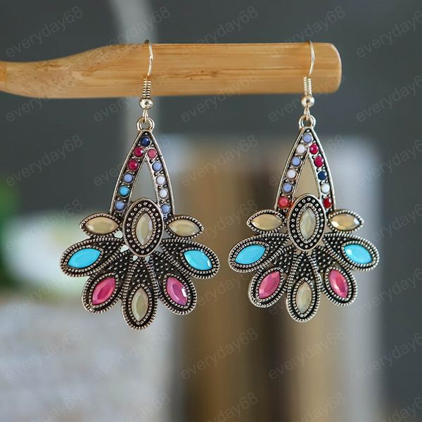 vintage ethnic peacock earring women indian jhumka bohemian color rhinestone drop dangle earrings jewelry pendientes, Silver
vintage ethnic peacock earring women indian jhumka bohemian color rhinestone drop dangle earrings jewelry pendientes, Silver