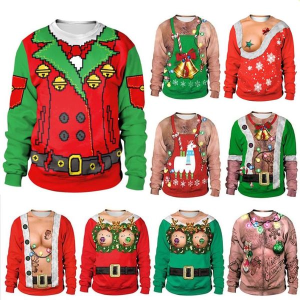 men's sweaters ugly christmas sweater men women funny long sleeve pullover jumper couple holiday party xmas sweatshirt, White;black
men's sweaters ugly christmas sweater men women funny long sleeve pullover jumper couple holiday party xmas sweatshirt, White;black