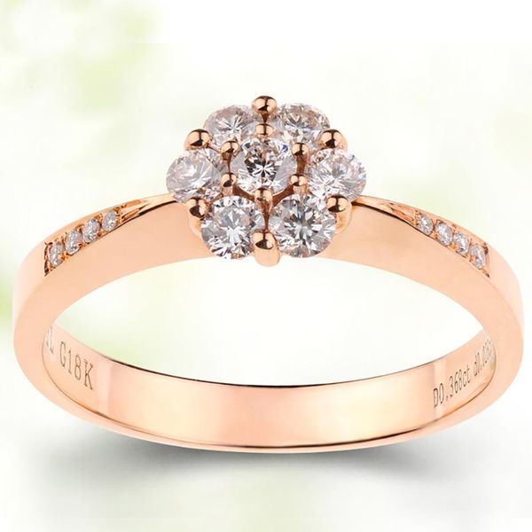 au750 white gold ring women wedding anniversary engagement party flower moissanite diamond elegant romantic trendy cluster rings, Golden;silver
au750 white gold ring women wedding anniversary engagement party flower moissanite diamond elegant romantic trendy cluster rings, Golden;silver