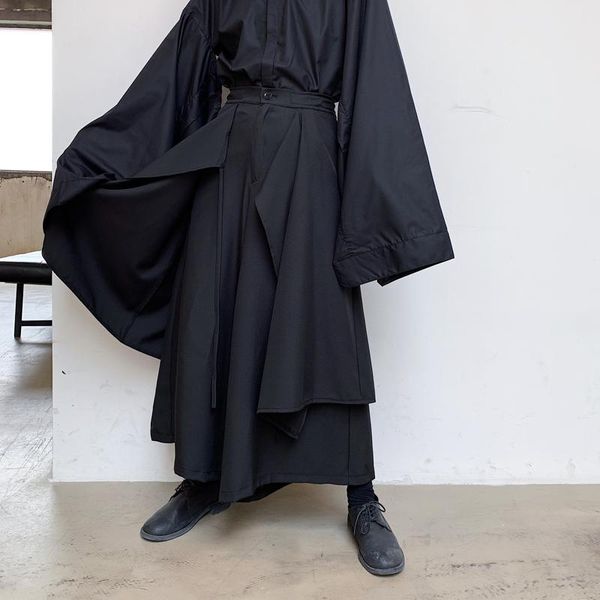 men's trousers spring and autumn loose wide leg big bell bottom false two skirt black yamamoto style pants
men's trousers spring and autumn loose wide leg big bell bottom false two skirt black yamamoto style pants