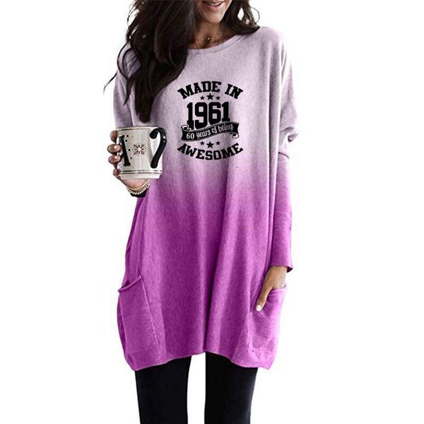 women's hoodies & sweatshirts made in 1961 60 years of being awesome gradient long for female femmes birthday gift women plus size pock, Black
women's hoodies & sweatshirts made in 1961 60 years of being awesome gradient long for female femmes birthday gift women plus size pock, Black