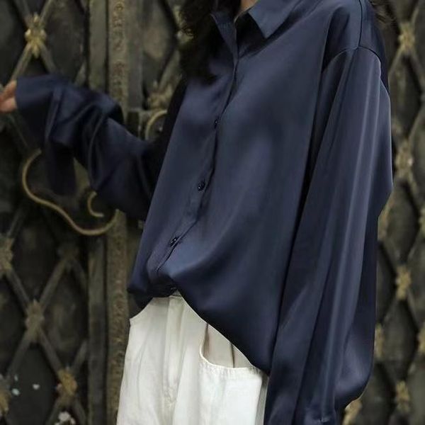 spring and autumn 2021 v-neck temperament shirt elegant design loose versatile women's real silk blouses & shirts, White
spring and autumn 2021 v-neck temperament shirt elegant design loose versatile women's real silk blouses & shirts, White