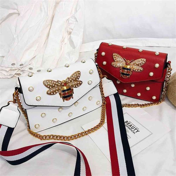 fashion women's bag new little bee chain bag messenger advanced sense pearl inlaid shoulder purse black friday, Black;red
fashion women's bag new little bee chain bag messenger advanced sense pearl inlaid shoulder purse black friday, Black;red