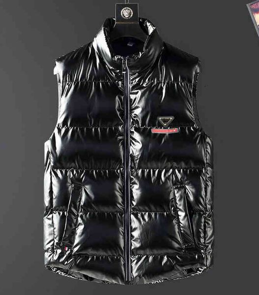 men's vests triangle sign shiny down fashion casual thick warm jacket winter hooded vest front chest coats bwan, Black;white
men's vests triangle sign shiny down fashion casual thick warm jacket winter hooded vest front chest coats bwan, Black;white