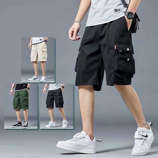 men's shorts workwear summer loose casual pants ins korean version of the trend hip-hop multi-pocket five-point p, White;black
men's shorts workwear summer loose casual pants ins korean version of the trend hip-hop multi-pocket five-point p, White;black