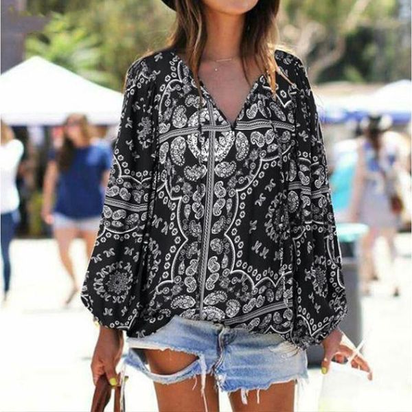 women's blouses & shirts elegant women blouse 2021 autumn fashion casual v neck long-sleeved ladies office retro printed street loose p, White
women's blouses & shirts elegant women blouse 2021 autumn fashion casual v neck long-sleeved ladies office retro printed street loose p, White