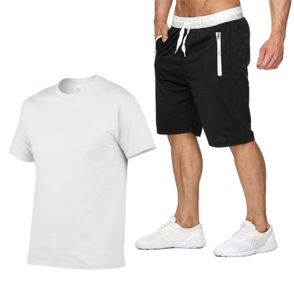 men's tracksuits sportswear summer suits fitness wear sports short-sleeved t-shirt shorts quick-drying 2-piece set, Gray
men's tracksuits sportswear summer suits fitness wear sports short-sleeved t-shirt shorts quick-drying 2-piece set, Gray