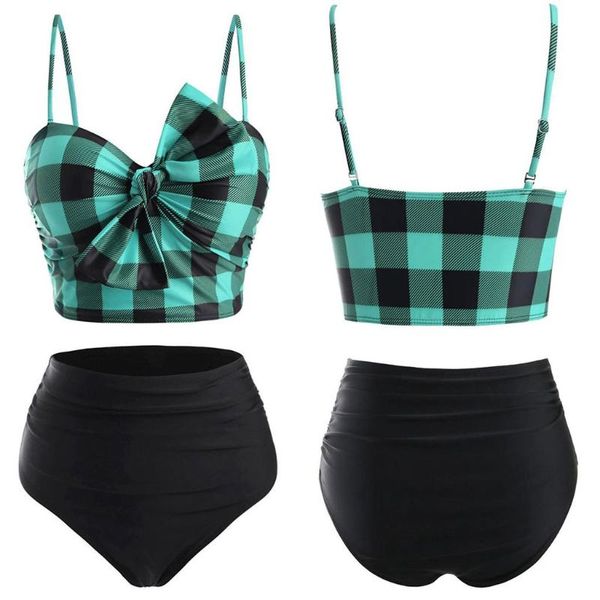 women's swimwear women bikini push-up padded bikins set swimsuit plaid printed bowknot push up tankini stroje kapielowe damskie, White;black
women's swimwear women bikini push-up padded bikins set swimsuit plaid printed bowknot push up tankini stroje kapielowe damskie, White;black