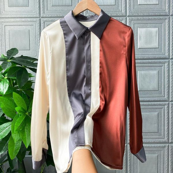 women's blouses & shirts chic ol elegant stripe england style fashion long sleeves c856, White
women's blouses & shirts chic ol elegant stripe england style fashion long sleeves c856, White