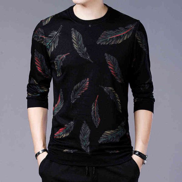 men's t-shirts long sleeve t-shirt 2022 autumn middle-aged and young korean round neck printing leisure fashion trend men's sweate, White;black
men's t-shirts long sleeve t-shirt 2022 autumn middle-aged and young korean round neck printing leisure fashion trend men's sweate, White;black