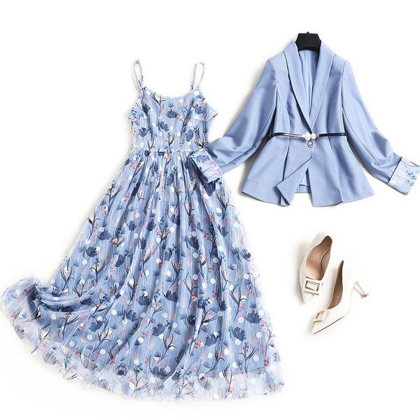 weiou blazer jacket floral suspender skirt suit 2021 spring pearl mesh dress f1038 women's two piece pants, White
weiou blazer jacket floral suspender skirt suit 2021 spring pearl mesh dress f1038 women's two piece pants, White