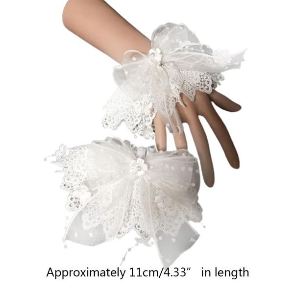 five fingers gloves japanese embroidery lace wrist cuff multilayer ribbon bow flower pearl beaded chain bracelet wristband cosplay party han, Blue;gray
five fingers gloves japanese embroidery lace wrist cuff multilayer ribbon bow flower pearl beaded chain bracelet wristband cosplay party han, Blue;gray