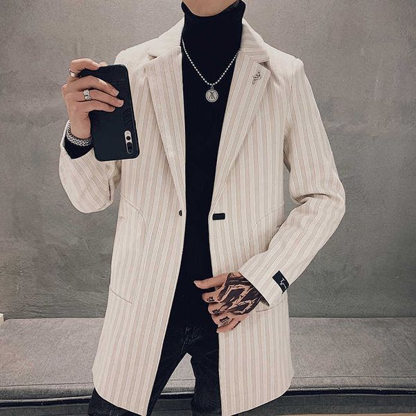 winter wool trench coat striped long men jackets and coats casual slim fit steetwear windbreaker male outwear erkekler ceket 210527, Black
winter wool trench coat striped long men jackets and coats casual slim fit steetwear windbreaker male outwear erkekler ceket 210527, Black