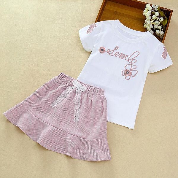 clothing sets girls clothes set 2021 summer white shirt + retro plaid skirt 2 pieces kids teenage children's costume
clothing sets girls clothes set 2021 summer white shirt + retro plaid skirt 2 pieces kids teenage children's costume