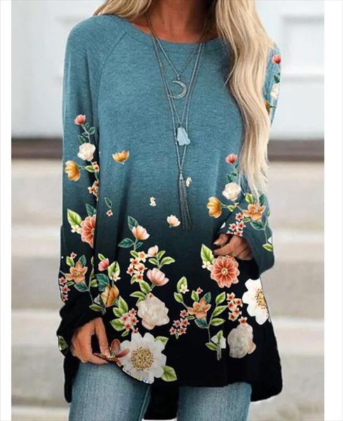 3d floral print women shirts long sleeve casual o neck vintage spring clothing big size streetwear, White
3d floral print women shirts long sleeve casual o neck vintage spring clothing big size streetwear, White