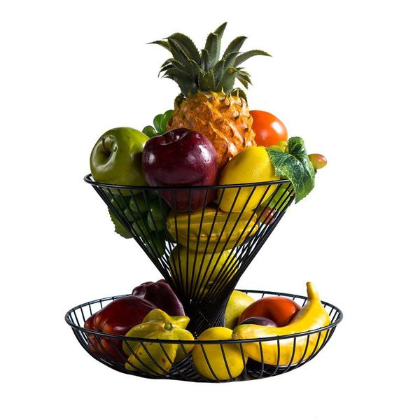 kitchen storage & organization multiduty fruit basket 2 layer black metal vegetables and bowls home living room decoration organizer tray
kitchen storage & organization multiduty fruit basket 2 layer black metal vegetables and bowls home living room decoration organizer tray