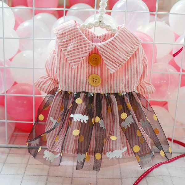 lace button dog clothes pink fairy dress for dogs spring summer soft small teddy princes clothing breathable skirt girl ropa apparel
lace button dog clothes pink fairy dress for dogs spring summer soft small teddy princes clothing breathable skirt girl ropa apparel