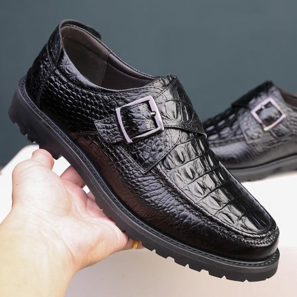 dress shoes misalwa crocodile pattern men genuine cow leather casual oxford business social moccasin buckle strap gentleman shoe, Black
dress shoes misalwa crocodile pattern men genuine cow leather casual oxford business social moccasin buckle strap gentleman shoe, Black